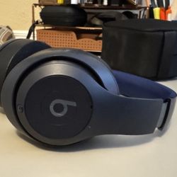 Navy Blue Beats Studio Pro Headphones