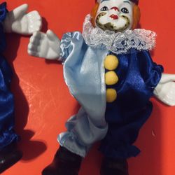 Clowns Made Of Glass And Wire 3pcs.