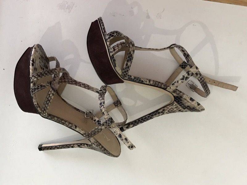 Aldo Snake skin heels, only worn once.