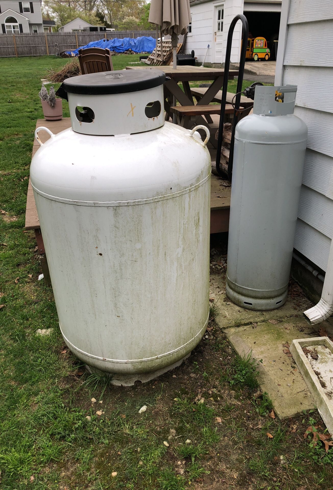 200lb propane tank or more