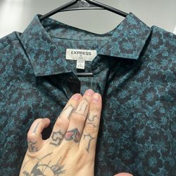 EXPRESS Dress Shirt Large