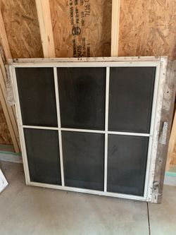 Kitchen Window -Double Glass & Black Screen