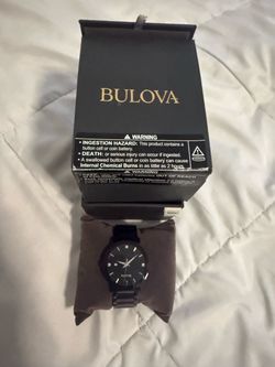 Bulova Black Steel Watch