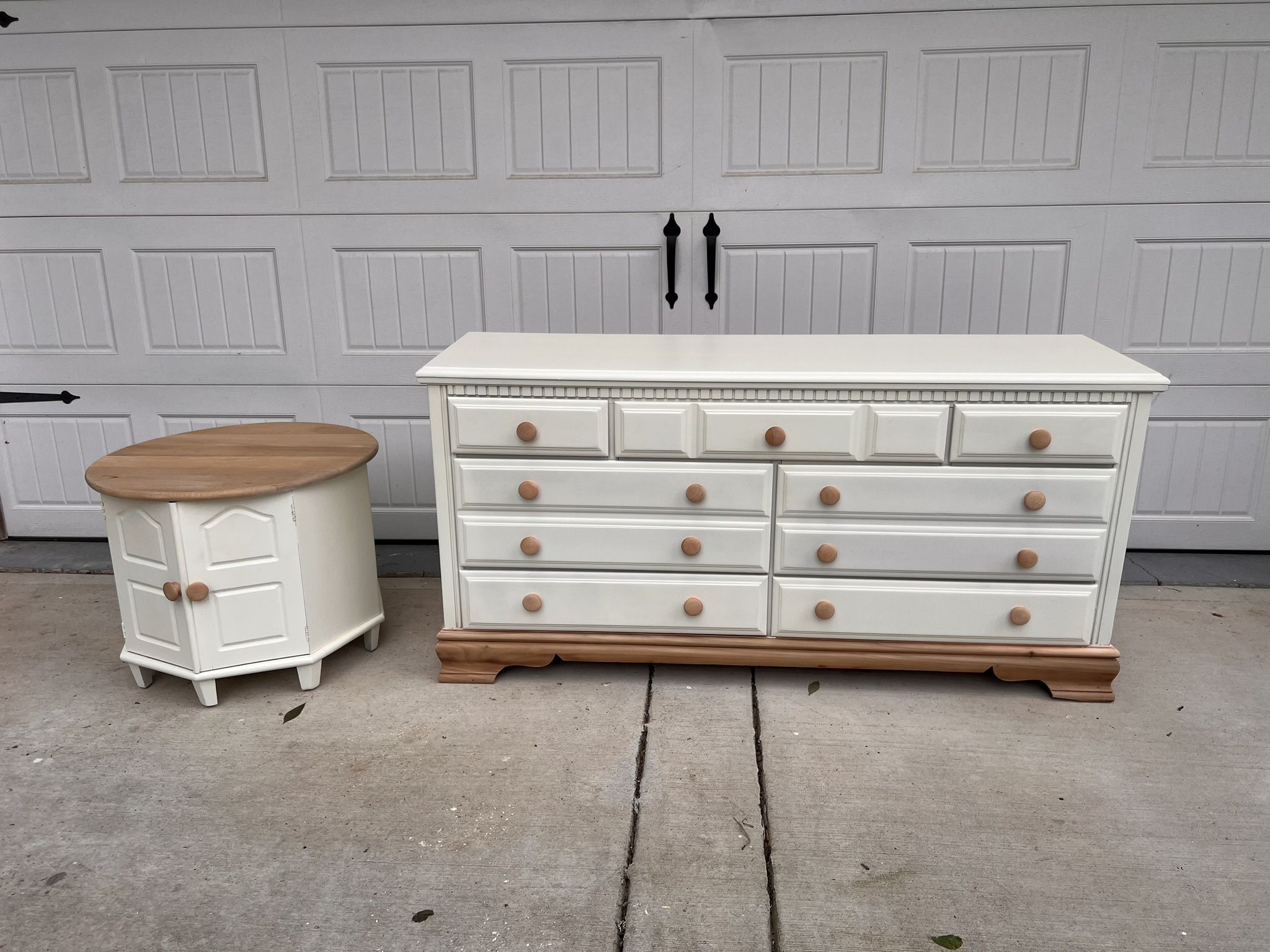 Refinished Dresser And End Table