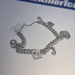 James Avery Charm Bracelet With 5 Charms 