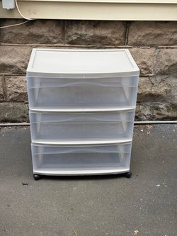 3-Drawer Plastic Rolling Storage Cart