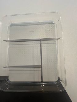Clear soft-grip gadget tray new condition