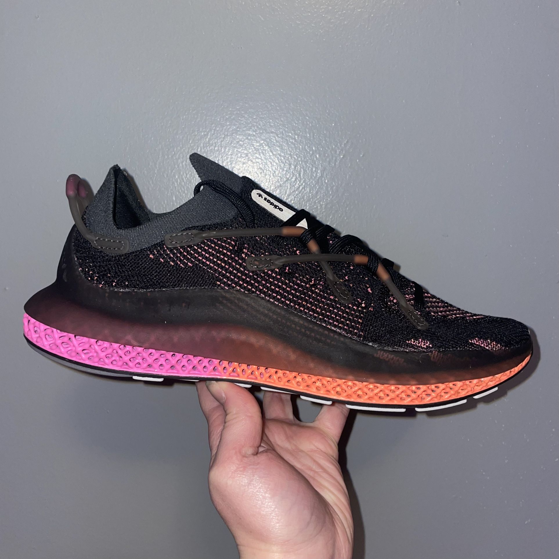Men’s Adidas 4D Fusio Black Orange Pink