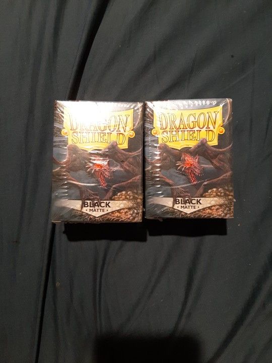 Dragon Shields 100CT Standard Size Deck Protector Matte Sleeves - 2 Packs/Boxes