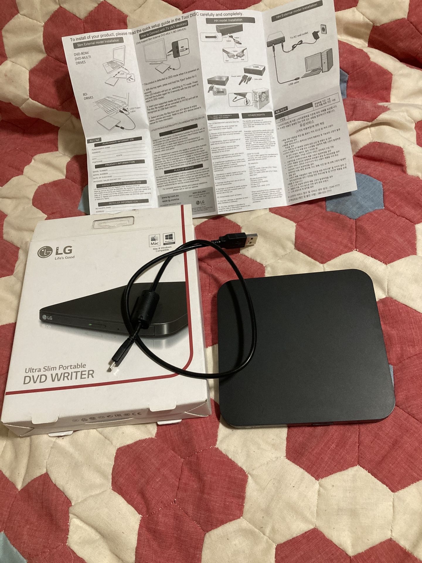 LG Ultra Slim Portable DVD Writer