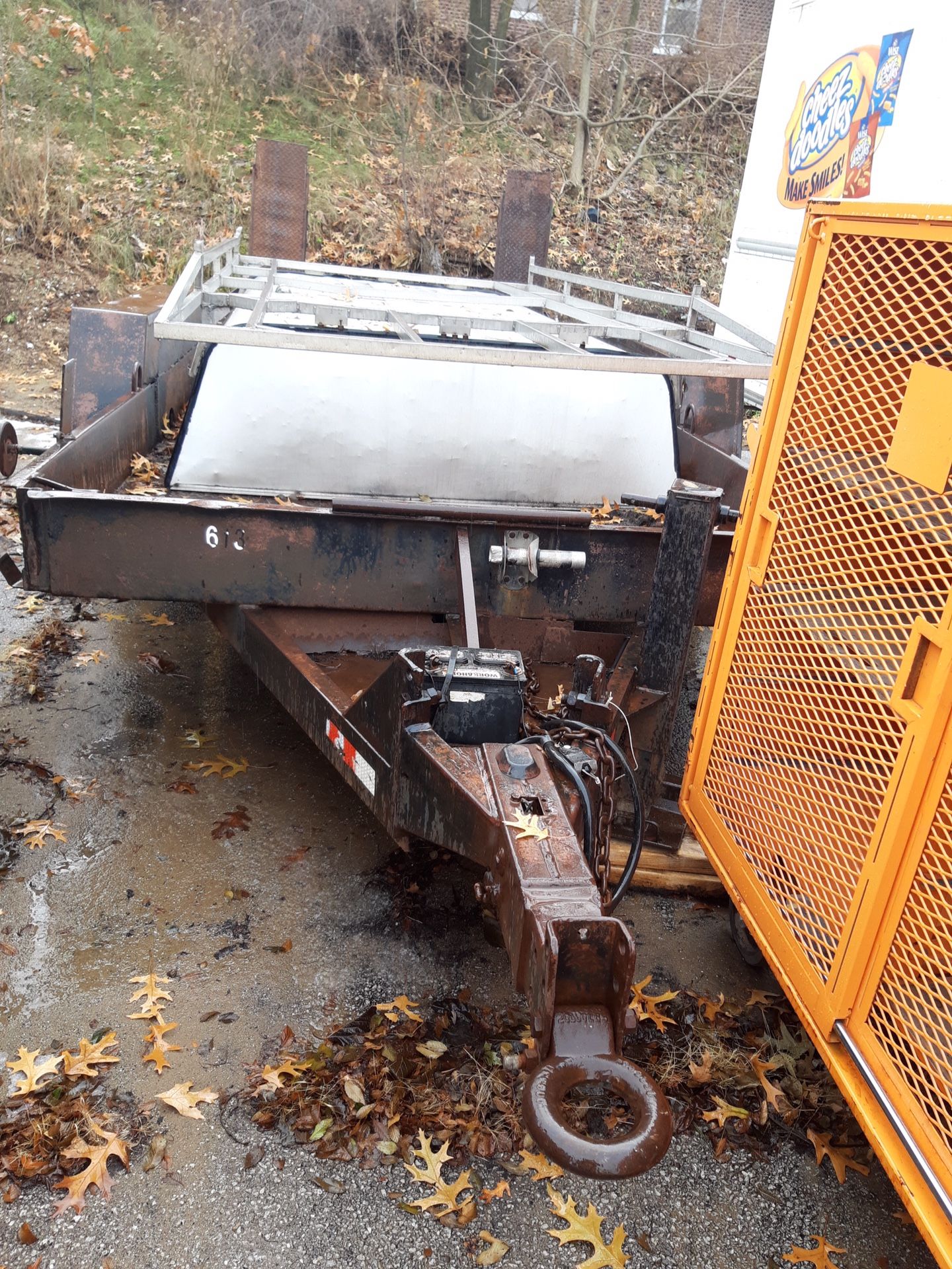 Bobcat trailer and 8 lugs all metal 16 inch tires diamond plate floor heavy duty 1600 Best offer call me at {contact info removed}