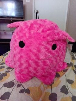 Ichi trading jumbo flapjack octopus plush rose pink Mochi 18*
