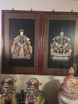 Estate Sale Asian Furniture and Pictures