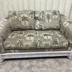 Tropical Fabric Loveseat