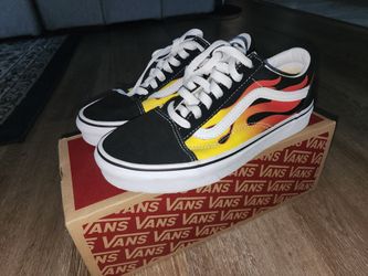 Size 7 - VANS Old Skool Flames 2017