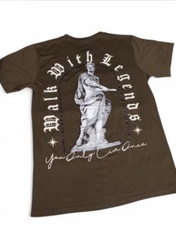 Brown t shirt “walk with legends” 