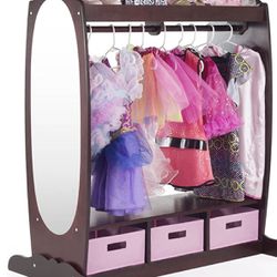 Kids Armoire With Mirror