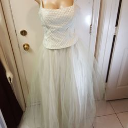 Ball gown size 12 celery green