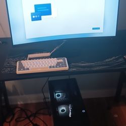 Gaming PC Bundle(monitor+Curved Monitor+keyboard +mousepad)