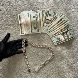 CUBAN LINK Ice Out!! (MOISSANITE DIAMONDS)