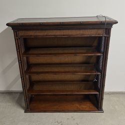 Solid Wood Lighted Display Cabinet – Heavy Duty, Great Condition