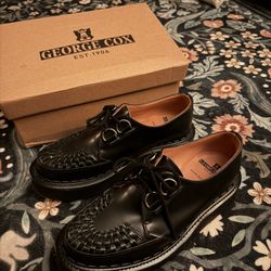 George Cox Skipton Black Size 8 (US Size 9-9.5)