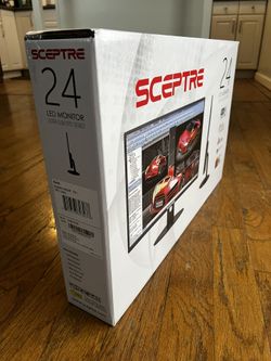 Two Brand New Unopened 24” Ultra Thin LED Monitors