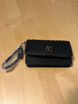 Victoria's Secret Black Quilted Clutch Wallet