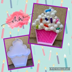 Cupcake Birthday Part Decor Balloons