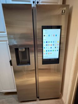 Samsung Side By Side Family Hub Smart Fridge Stainless Steel
