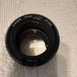 Nikkor Nikon 55mm 1.2 Lens 