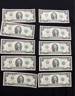 2 dollar bills