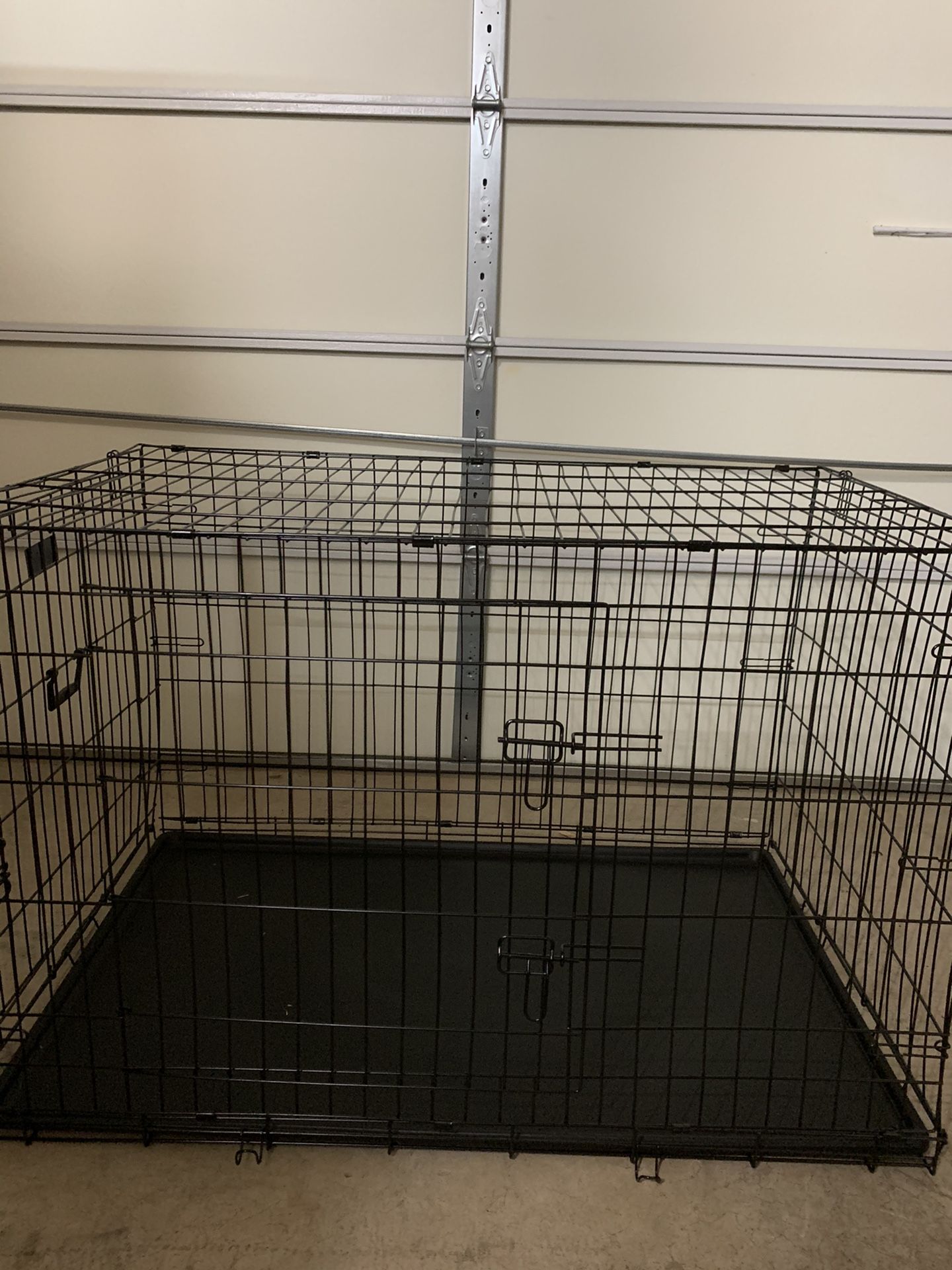 XXXL Double Door Foldable Wire Dog Crate