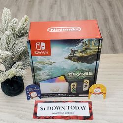 Nintendo Switch OLED, Zelda OLED Brand New - $1 Down Today - NO CREDIT Needed