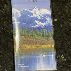 National Parks | 2026-2027 3.5 x 6.5 Inch Two Year Monthly Pocket Planner Calendar | Foil Stamped Cover | BrownTrout | Scenic Yosemite Yellowstone Nat
