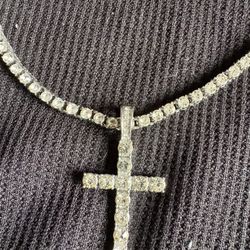 Iced Cross Necklace