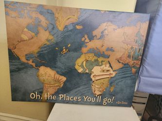 Dr. Seuss Canvas World Picture Art