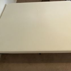 Full-size bed frame + mattress (memory foam)