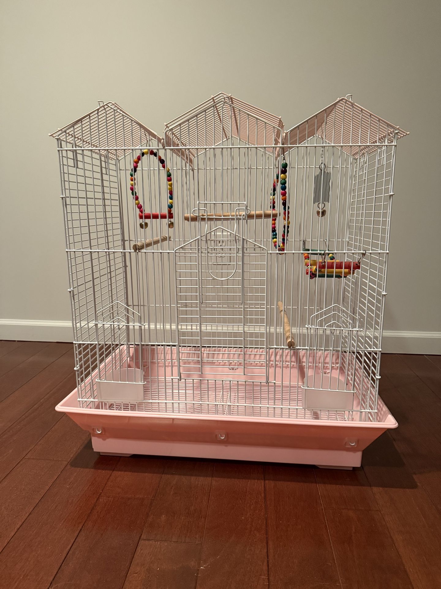 Large Bird Cage with Toys