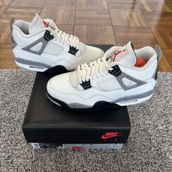 Air Jordan 4 Retro White Cement 2025 Size 9.5 Men’s 
