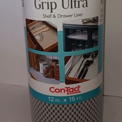 NEW 12" x 15' roll of gray "Grip" shelf and drawer liner $8 FIRM 