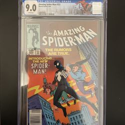Amazing Spider-Man (ASM) #252 - CGC 9.0 Newsstand! Custom Label - First Black Costume App