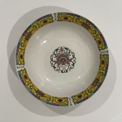 GRACIE BONE CHINA YELLOW DYNASTY Serving Platter & Bowl