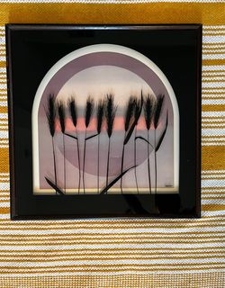 1970’s MCM Virgil Thrasher 3D Shadow Box Lithograph  - Signed
