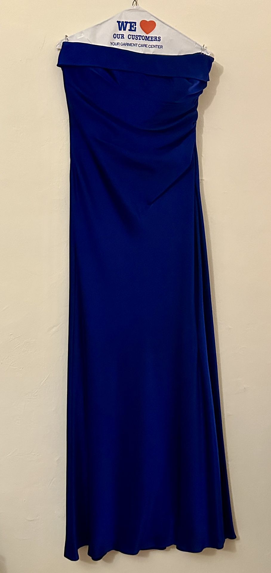 Blue Strapless Evening Gown Ralph Lauren Evening 