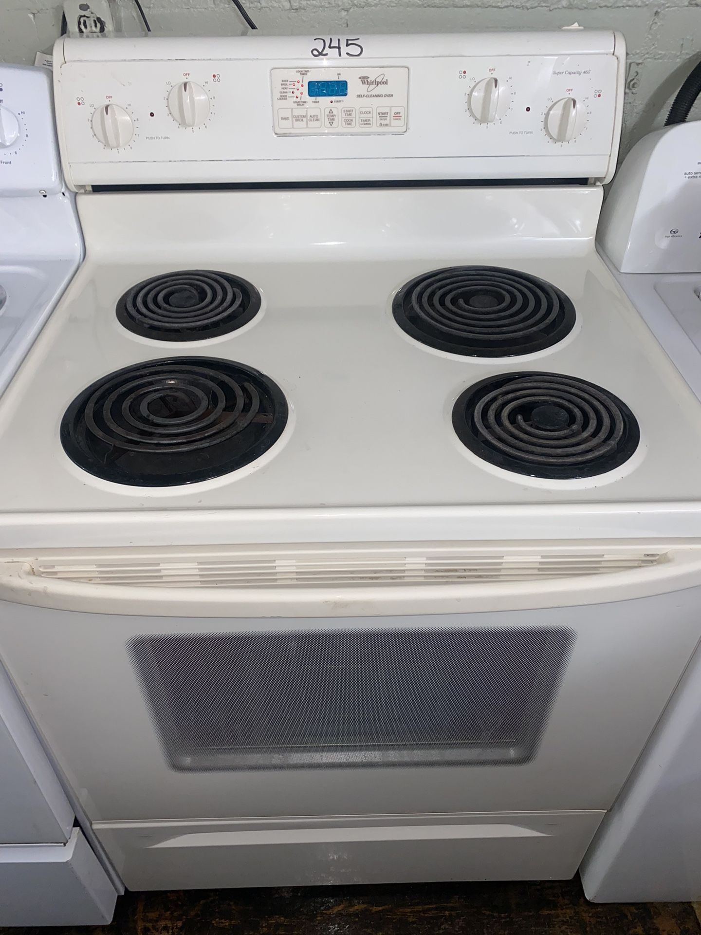 Apricot Whirlpool Stove W/ Coil Top