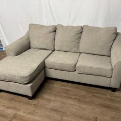 Beige Sofa Couch With Chaise DELIVERY AVAILABLE 🚚
