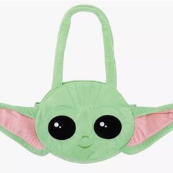 NEW Grogu Baby Yoda Star Wars Mandalorian Women’s Plush Tote  Bag 30” × 12" 