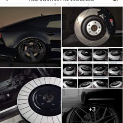 Drill Slot Rotors Challenger SRT8 Charger Audi BMW Cadillac Toyota Mustang Camaro Infiniti Lexus Jeep Trackhawk 2wd 4x4 AWD BRAKES Frenos 