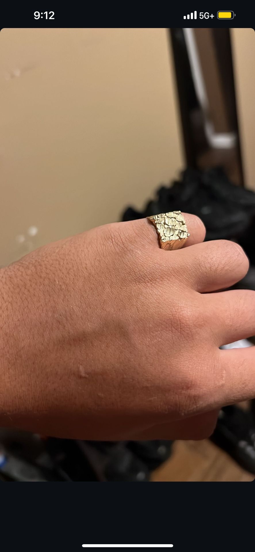 10k Nugget Ring Size 7